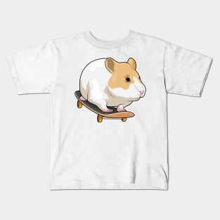 Hamster Skater Skateboard Kids T-Shirt